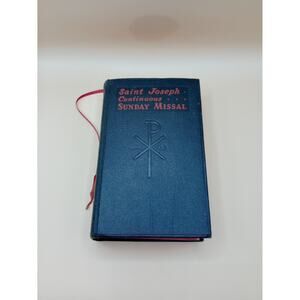 1957 Saint Joseph Continuous Sunday Missal Color Images Throughout